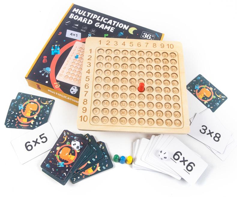 Beringin Toys Multiplication Board Game / Mainan Berhitung Anak / Mainan Edukasi Anak / Belajar Berhitung Kayu 5