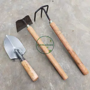 Paket Berkebun isi 3 pcs Sekop Taman + Cangkul Kecil + Garukan Kecil Mata 3