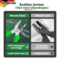 Gambar MONAKE Alat Jerman Tang Cutting Pliers 8in1 (COD) Tang Potong Kombinasi Lancip 6~8 inch / Peralatan Perkakas Tangan Kabel Multipurpose Wire Cutters Multifungsi Anti Slip Anti Karat / Alat Bantu Potong Jepit Pembuka Cengkeraman Catok Pengupa - Tang Kombinasi 6" dari Monake Professional Store Kota Administrasi Jakarta Barat 4 Tokopedia