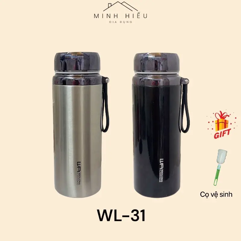 Bình Giữ Nhiệt Kim Cương L31 - Dung Tích 1L - 1L2 - 1L5  ( 5 Lớp INOX 304 ) binh giu