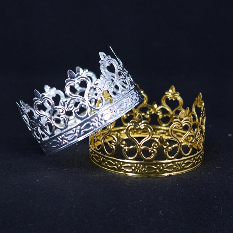 Product Introduction of Iron Crown cake topper Exquisite Elegant //Rose  French-inspired party decorations Handcrafted 10*6cm Openwork crown ornament for Wedding receptions 7