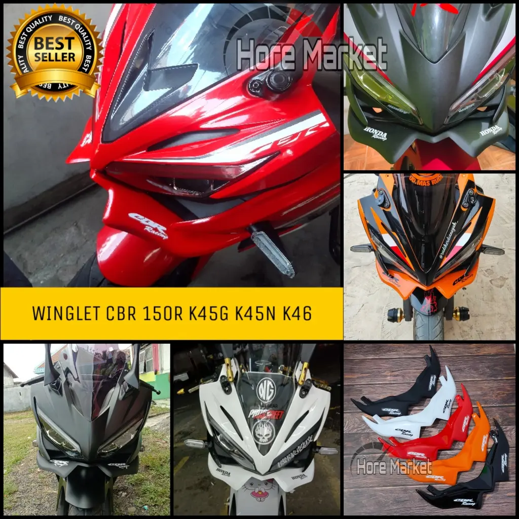 WINGLET CBR 150R FACELIFT K45G K45N 2016 2017 2018 2019 2020 NEW CBR 150 R KUMIS VARIASI MOTOR