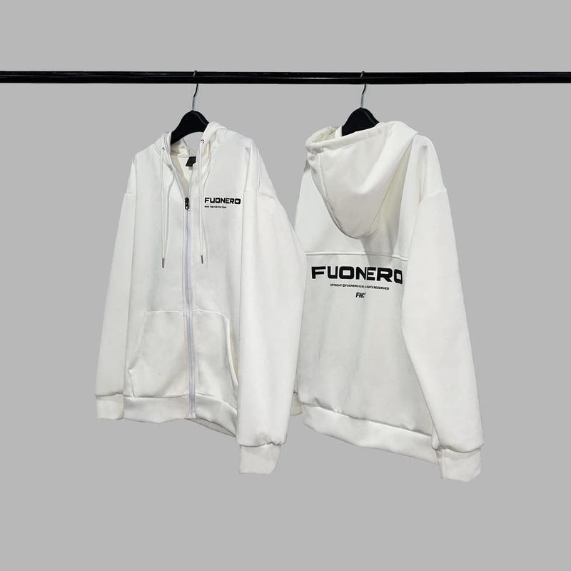 Áo Hoodie Zip Nỉ da lộn cao cấp không nhăn xù