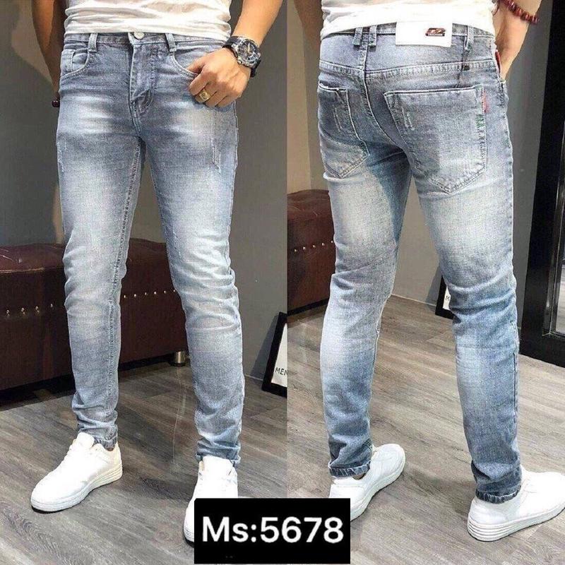 Quần jean nam chất bò cao cấp Jean co dãn 4 chiều cực đẹp form chuẩn dáng ôm body cực đẹp