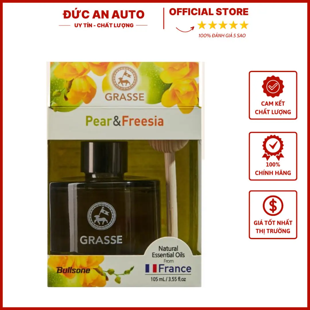 ( Tặng quạt tích điện mini)Nước Hoa Ô Tô Hàn Quốc - Grasse - Mùi Hương Mới Nội Thất