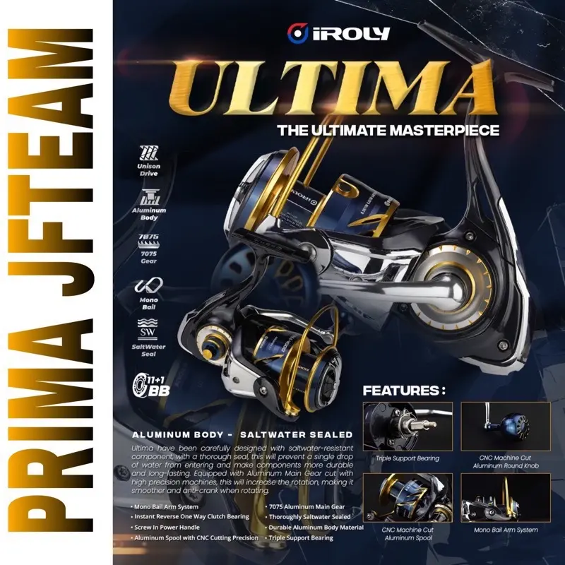 Reel Iroly Ultima 2000-6000 Full Metal SW Shop Tokopedia