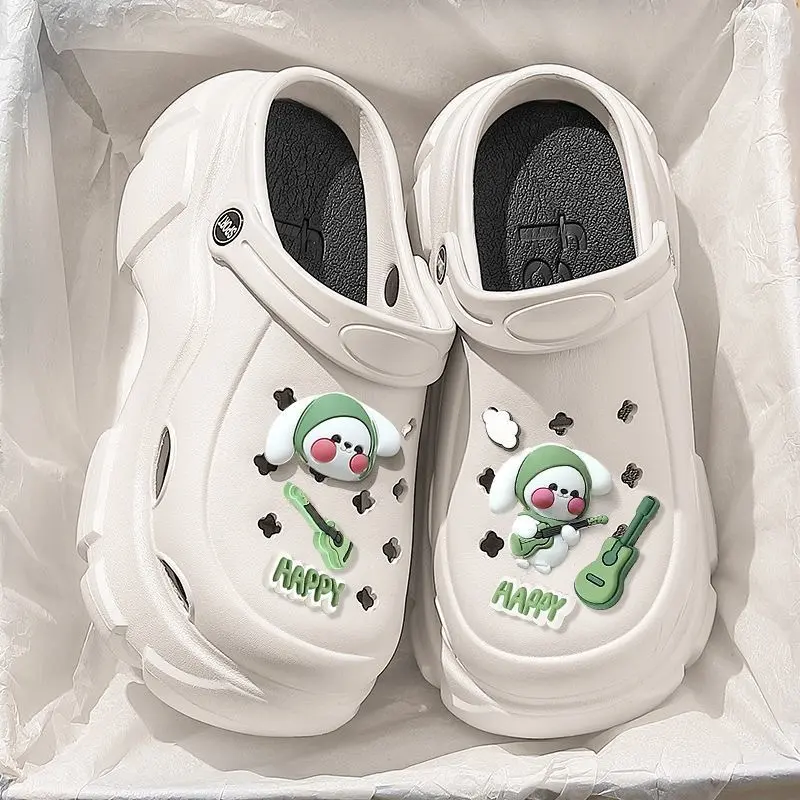 Sandal Baim Clog Korea Guitar Dog 7 CM | BAREEASE Black