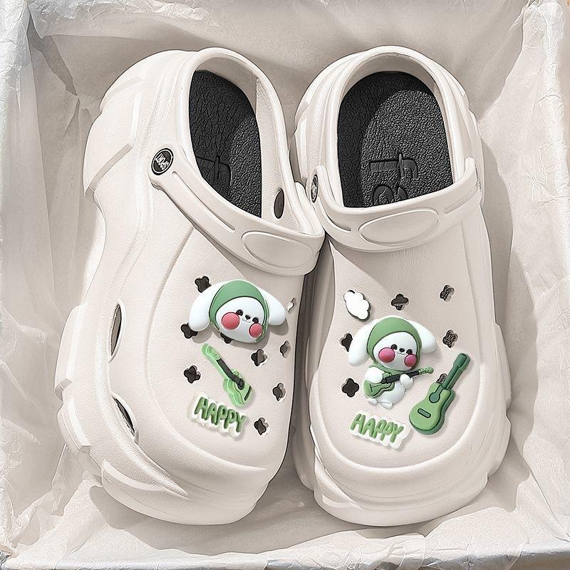 Sandal Baim Clog Korea Guitar Dog 7 CM | BAREEASE Black 0