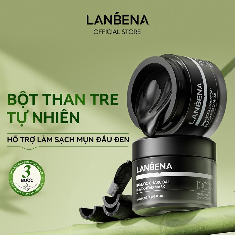 【PICK Mặt Nạ Lột Mụn Than Tre Skincare Hỗ Trợ Giảm Mụn Đầu Đen LANBENA Phiên Bản Nâng Cấp 2.0 Kèm 60 Giấy Lột Mụn Hỗ Trợ Làm Sạch Sâu Mụn Đầu Đen Mụn Đầu Trắng Lỗ Chân Lông Thích Hợp Cho Mọi Loại Da Nữ 30g