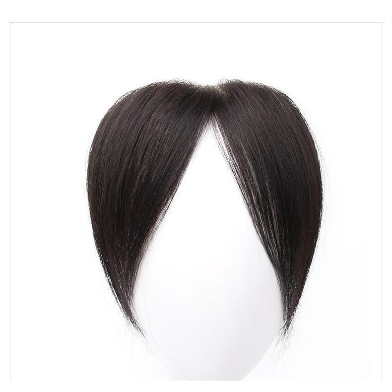 Hairline Fake Hair Patch For Men And Women Invisible Forehead Hairline Fake Bangs Bio-scalp Real Hair Stickers Wig Piece 8