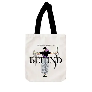 Totebag Kanvas JUJUTSU KAISEN - Tote Bag Kombinasi Gambar Unisex Trend Sadboy Hitam Sekolah