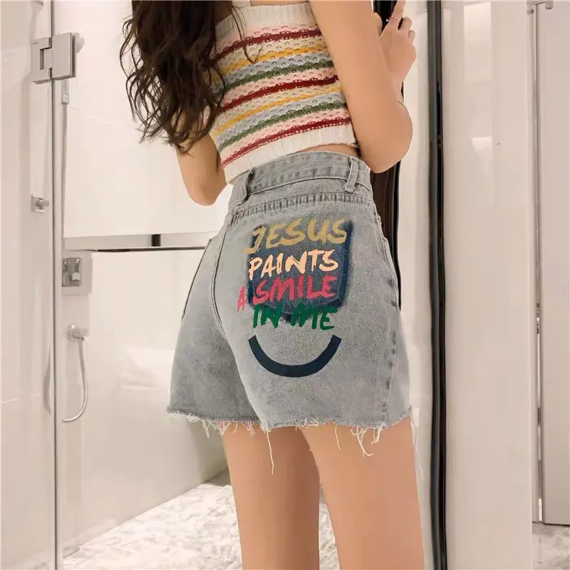 Quần Jean Cạp Cao Cao Túi Đồng Hồ Kiểu ULZZANG Nữ Women