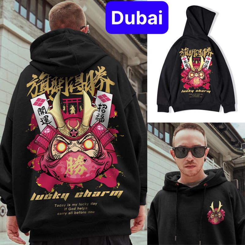 ÁO KHOÁC HOODIE NAM NỮ DÀY PHOM FORM RỘNG QUỶ ONI SAMURAI VIP CHẤT NỈ CHỐNG LẠNH NẮNG, NÓNG ĐÔNG HÈ - TGL FASHION
