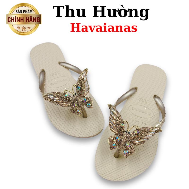  Tổng Hợp Dép Kim Tuyến Gắn Kèm Charm Bướm Chúa Gold Từ Brazil -  Cao su non tự nhiên chống trơn trượt - Thu Hường 
