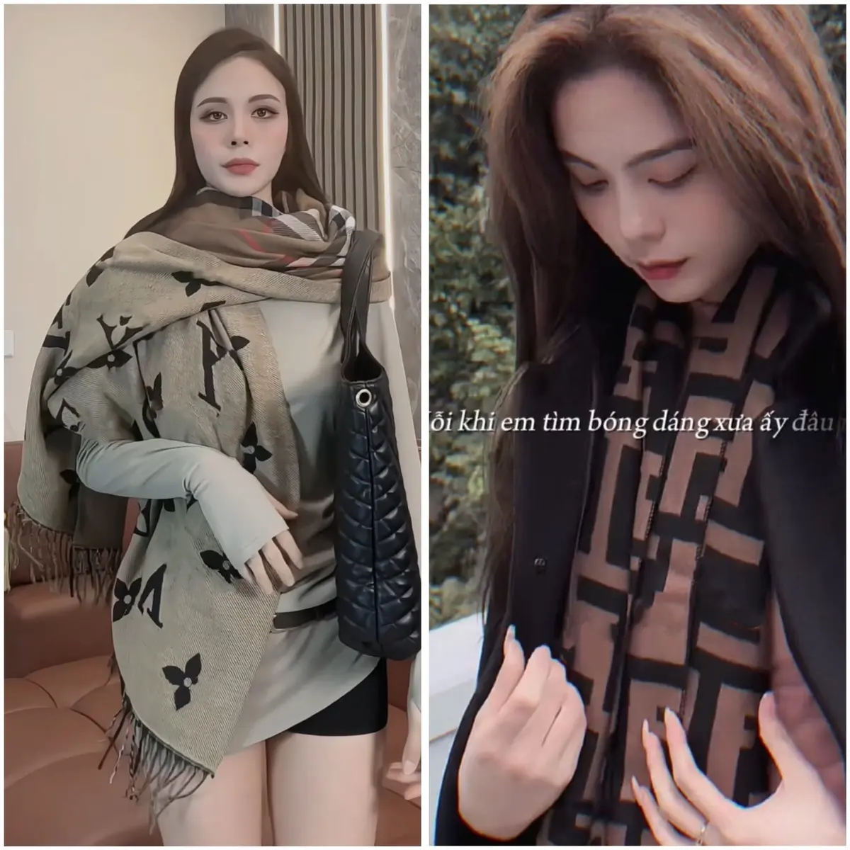 Khăn siêu cấp chất liệu cashmere sang choảnh Quàng Cổ