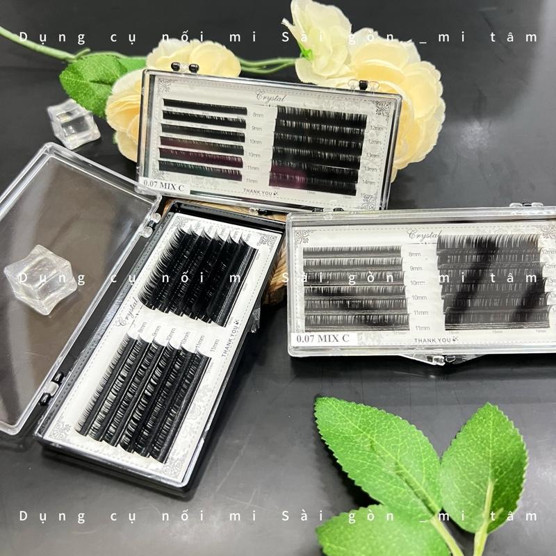 Product Introduction of Mi khay Crystal cong C - DỤNG CỤ NỐI MI Lông mi giả _ Dụng cụ nối mi _ Phụ liệu nối mi Mi Tâm 13