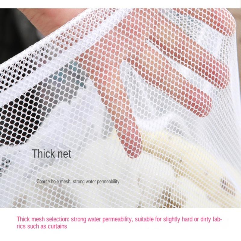 Product Introduction of Heavy Duty Nylon Mesh Mesh Laundry Bag White 24×36inch Laundry Hamper Liner Large Foldable Mesh Bag Rawstring Bra Underwear Socks Clothes Laundry Care 17