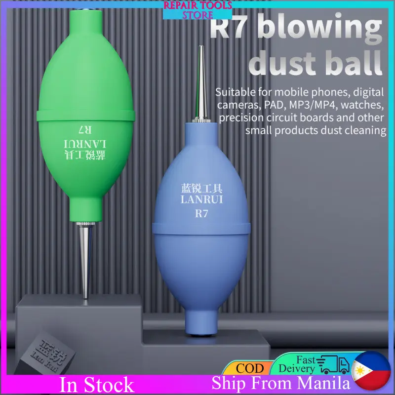 LANRUI R7 2-in-1 Phone Repair Dust Cleaner Air Blower Ball and Cleaning ...