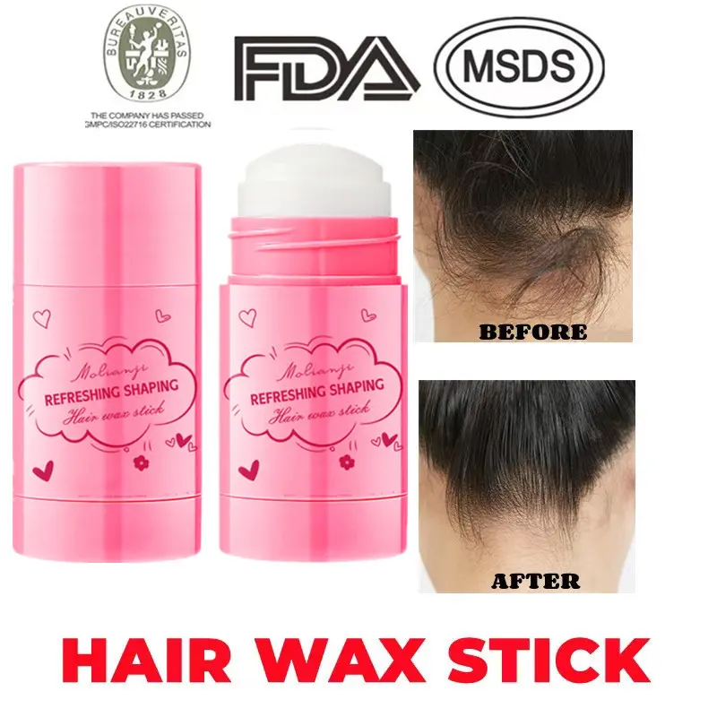 Solid wax stick for smooth repair of dry, dyed, and damaged hair mask
