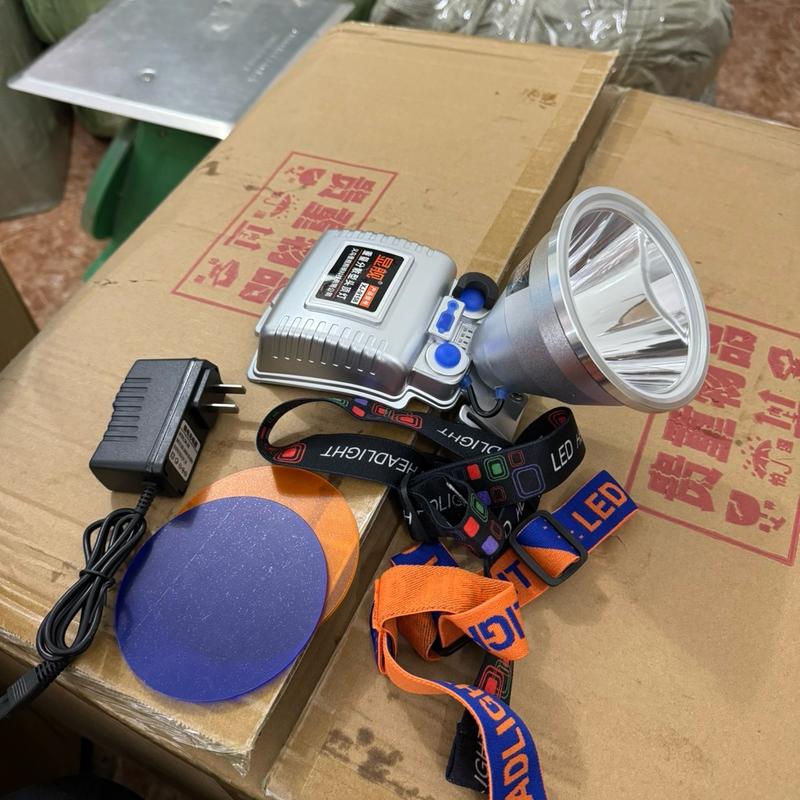 Đèn pin đội siêu sáng xj 9158 kèm đầy đủ phị kiện, sạc, dây đeo đội đầu
