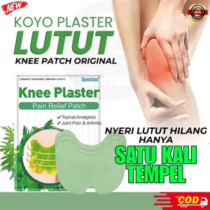 KNEE PATCH ISI 10 PCS Plaster Koyo Lutut Herbal Nyeri Sendi dan Pegal Linu - Knee Pain Relief Patch - Herbal Plaster Knee Patch
