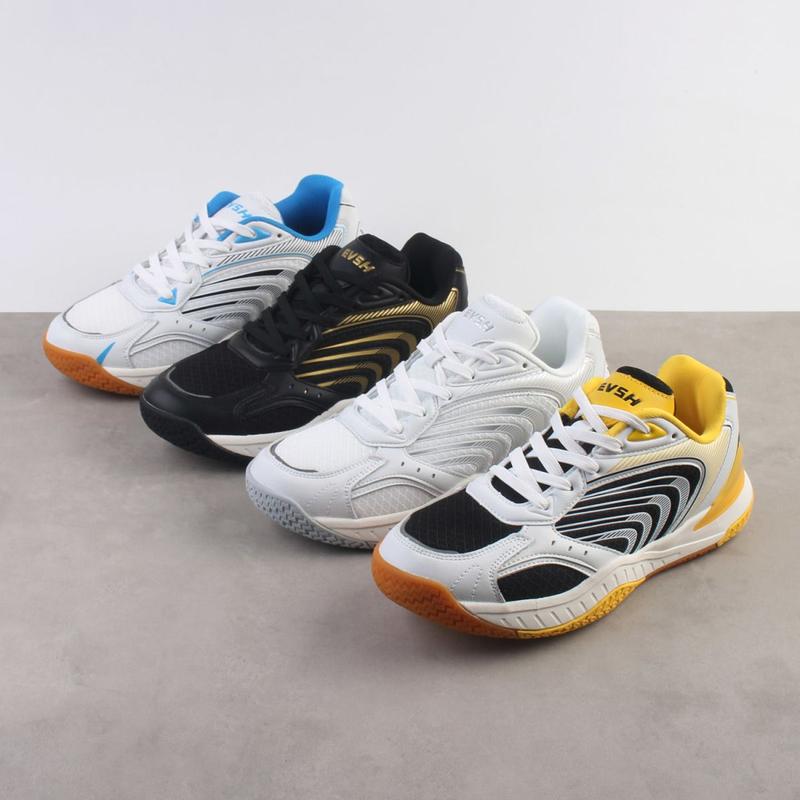 Product Introduction of Professional Tennis Shoes Unisex Badminton Shoes Breathable Anti-Skid Shock Absorption Table Tennis Ball Shoes Color Matching Sports Training Shoes 7