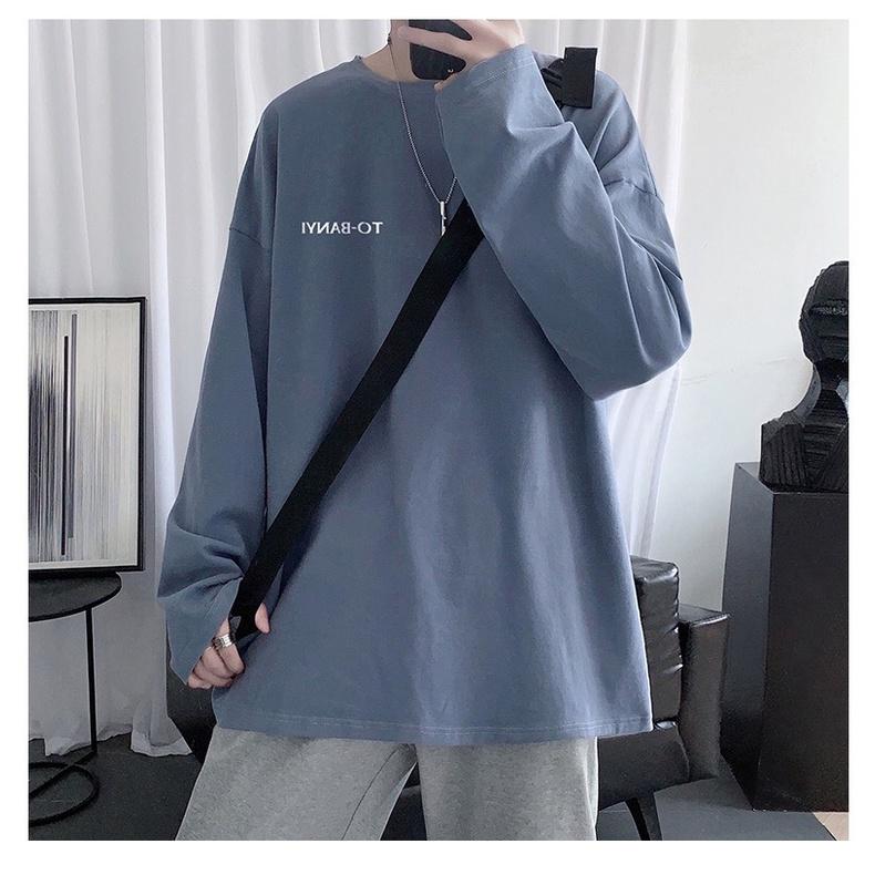 Áo thun dài tay - Áo longsleeve chất cotton in chữ TO-BANYI mặc thoáng, thấm hút mồ hôi dễ phối đồ Menswear Nam 7