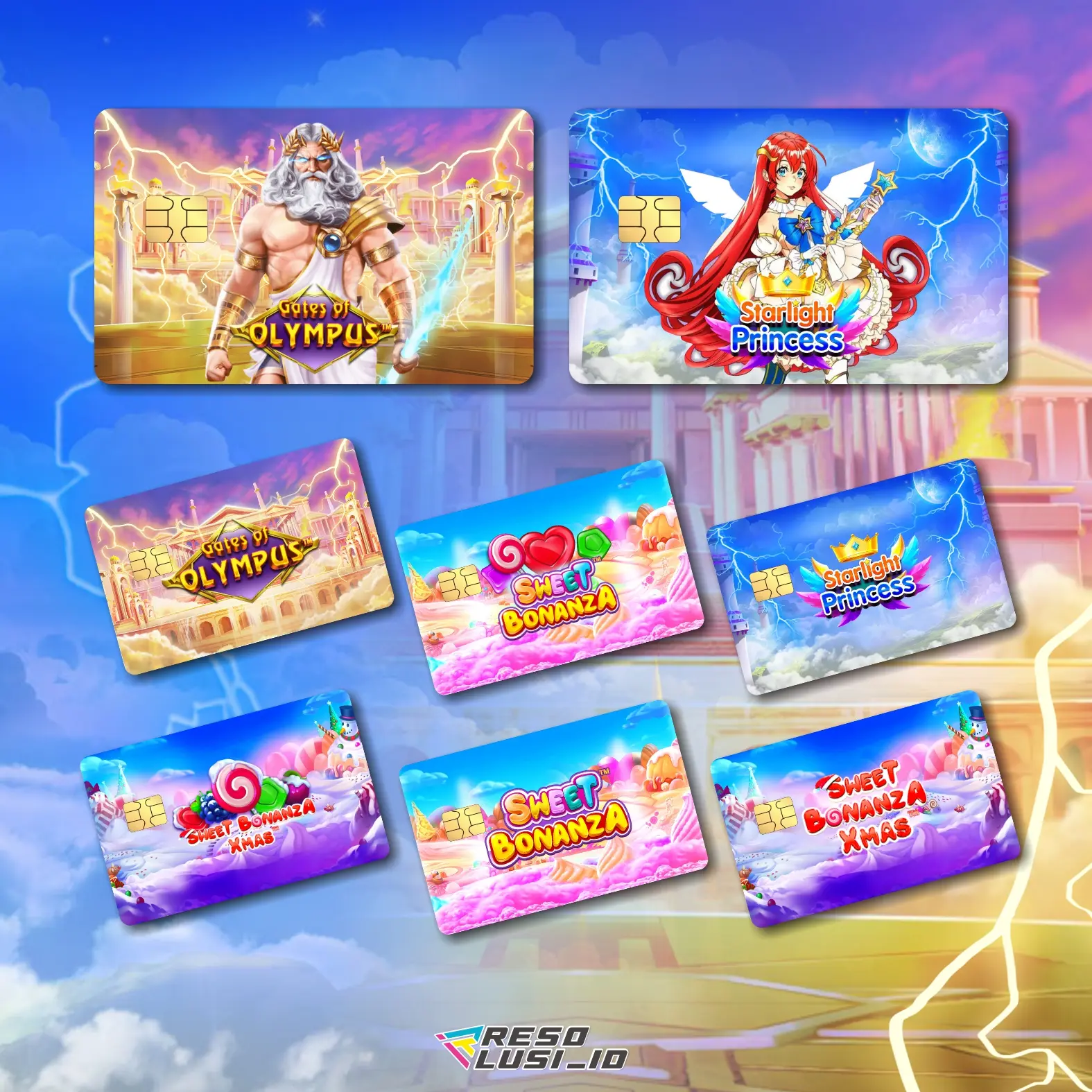 ZEUS GATES OF OLYMPUS RESOLUSI_ID | GARSKIN / STICKER KARTU ATM / SKIN KARTU ATM / DEBIT / CREDIT / EMONEY / FLAZZ | CARDSKINS
