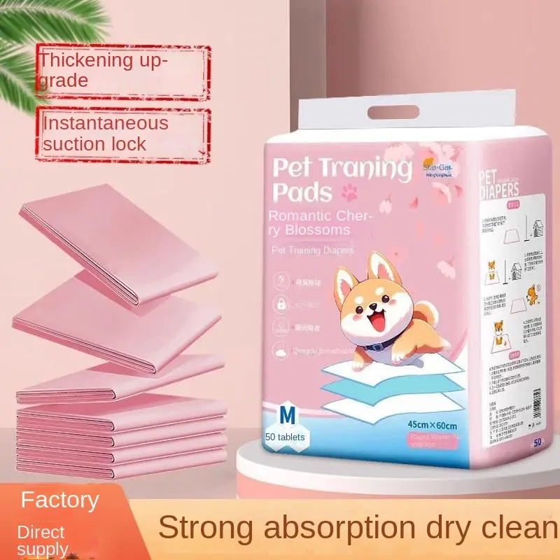 Dog Pee Pads Thickened Deodorizing Absorbent Pet Toilet Deodorizing Diapers Rabbit Cat Production Pads