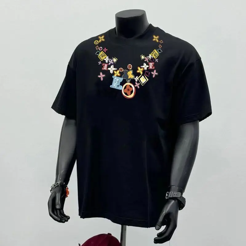 Áo Thun ngắn Tay Không Pilling, Bộ Sưu Tập Mùa Xuân Và Mùa Hè, Unisex, Ngoại Cỡ, Xu Hướng Ins, Áo Tay Lửng Sành Điệu, 100% Không Pilling
