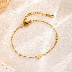 Adore Gelang Tangan Titanium Model Hati Heart Bracelet - 1165