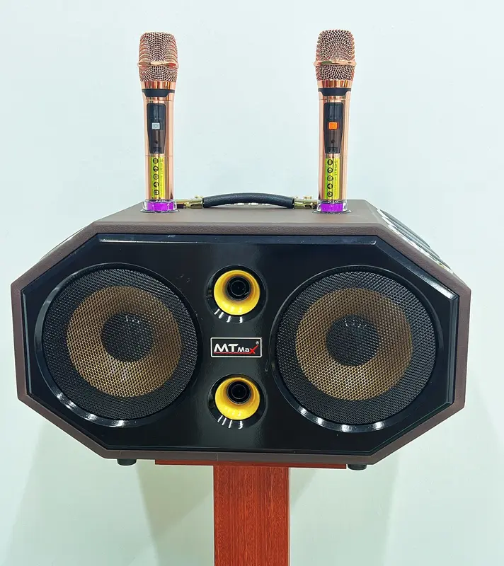 Loa Karaoke Xách Tay Bọc Da Cao Cấp MT MAX-888 16 Đường Tiếng, Bass Đôi 20, 2 Treble, 12 Trung ,Công Suất 1200W 0
