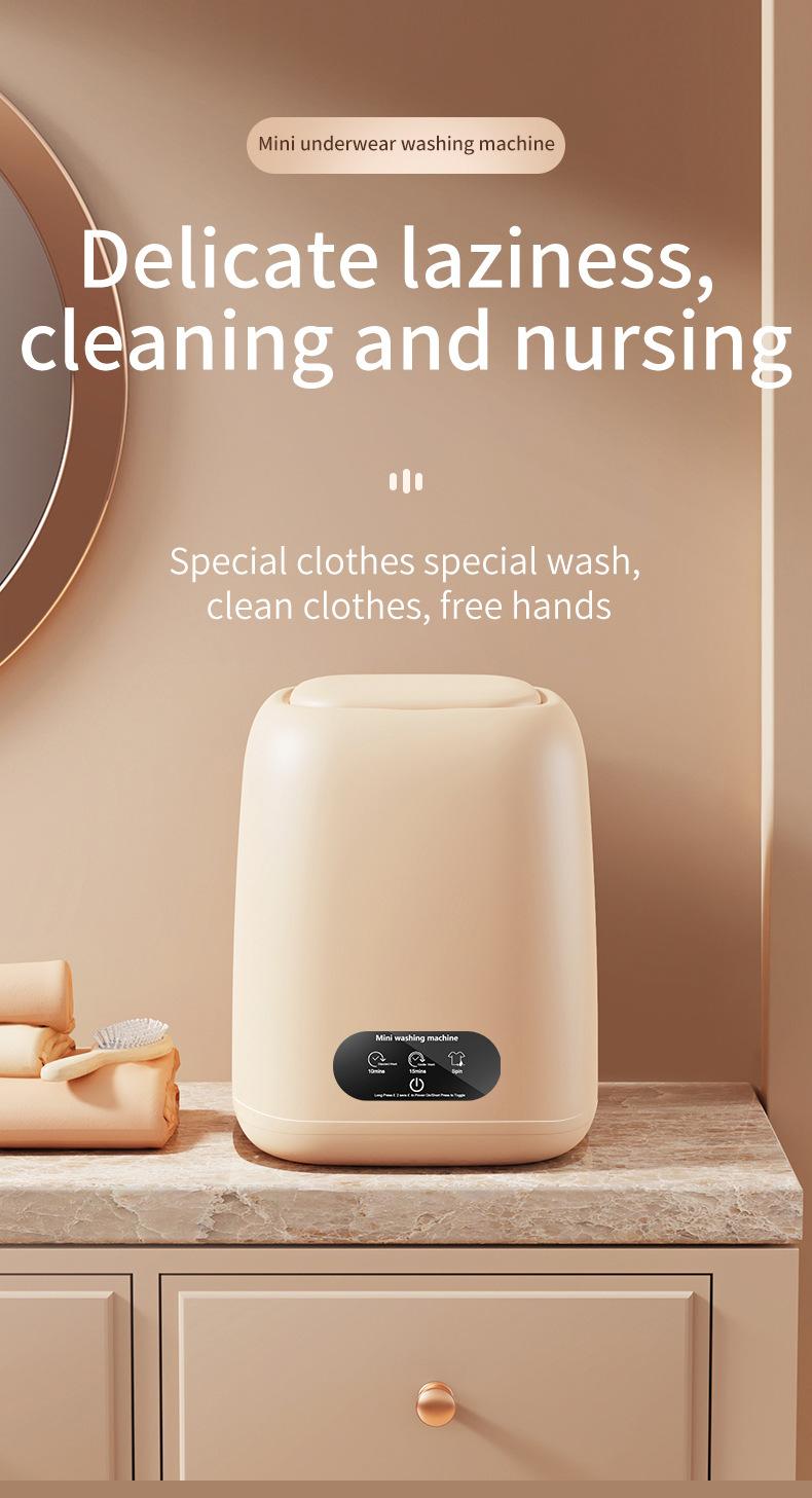 Product Introduction of Baby Mini Washing Machine Ultra-Clean Washing Machine Small Pulsator for Rental Home Large Capacity Wash and Dry Combo 1