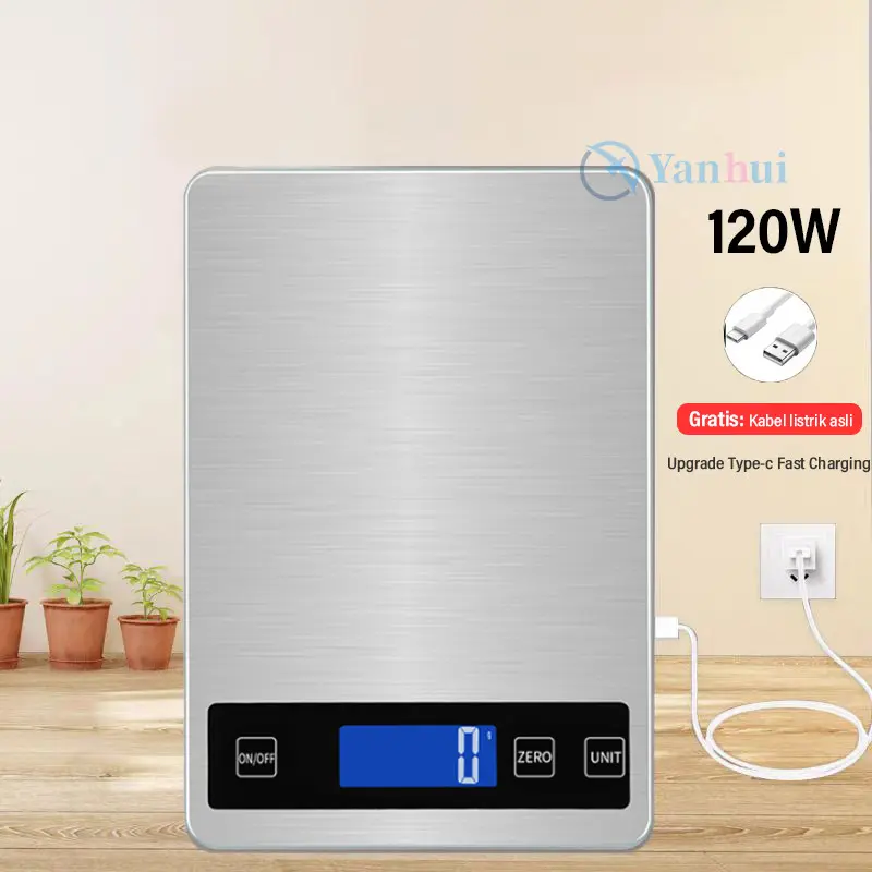 Timbangan Digital Max 10 Kg Dapur Charge USB / Cas  Untuk Masak / Kue Timbangan Dapur Kue Tahan Air 5