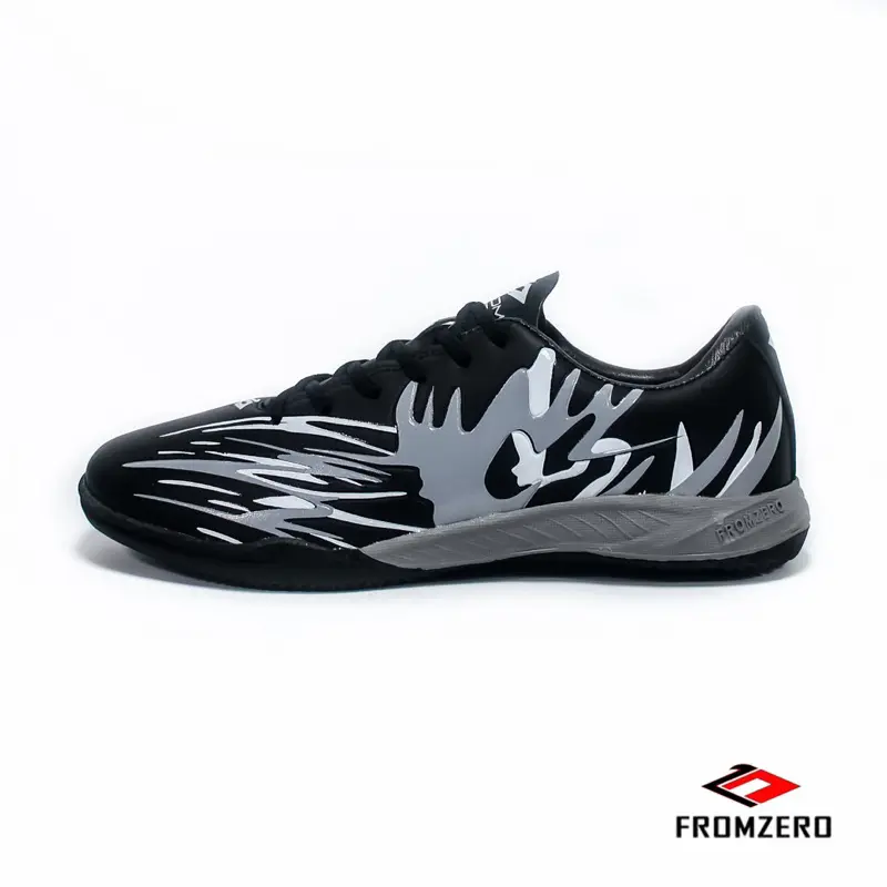 Fromzero - Sepatu Futsal Anak Junior Starkia Andherkids IN White Black Original 34 - 38 1