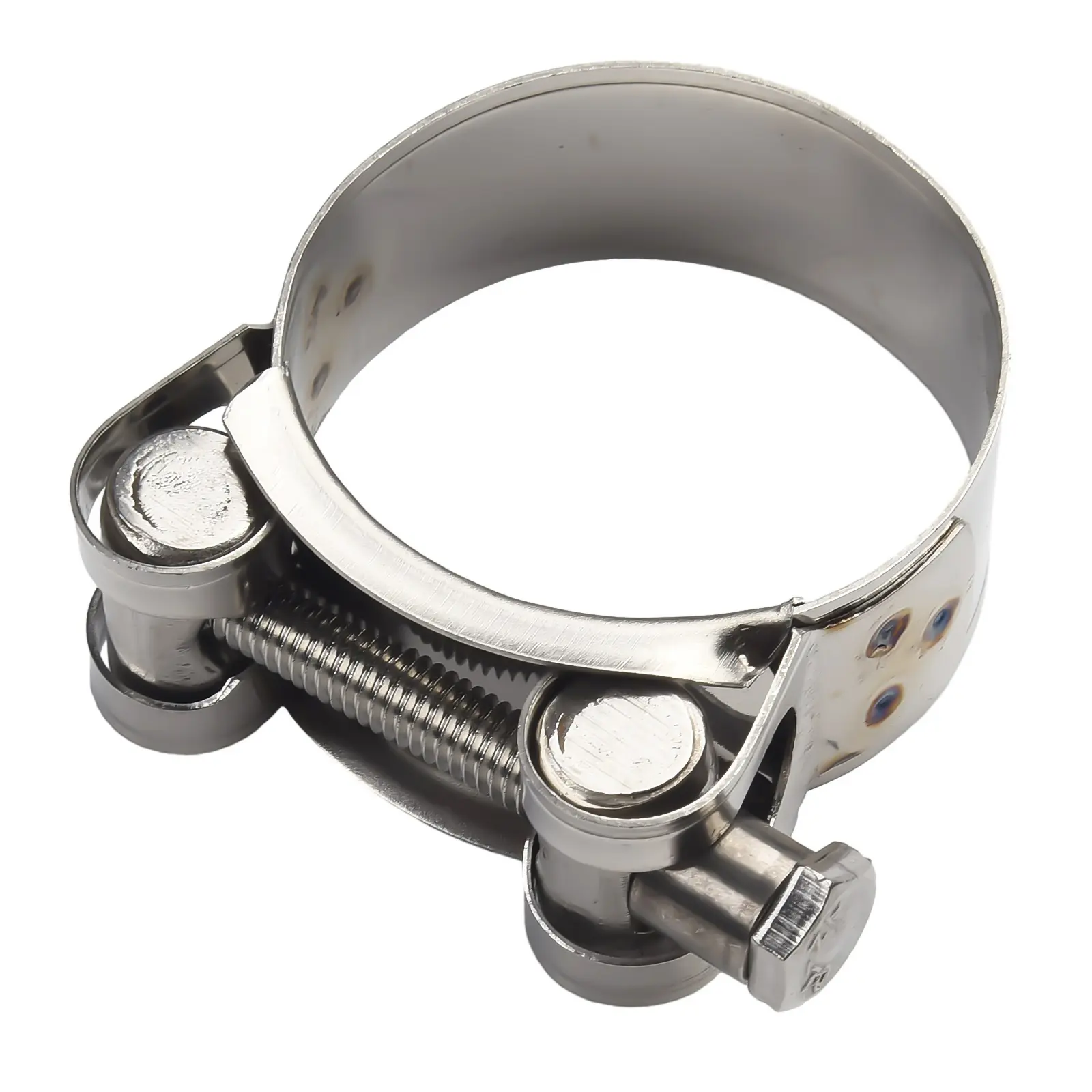 Exhaust Tube Hose Clamp Stainless Steel T-Bolt BSI Compliant Engine Intake Exhaust System Heavy Duty Silicone Small Set Screw
