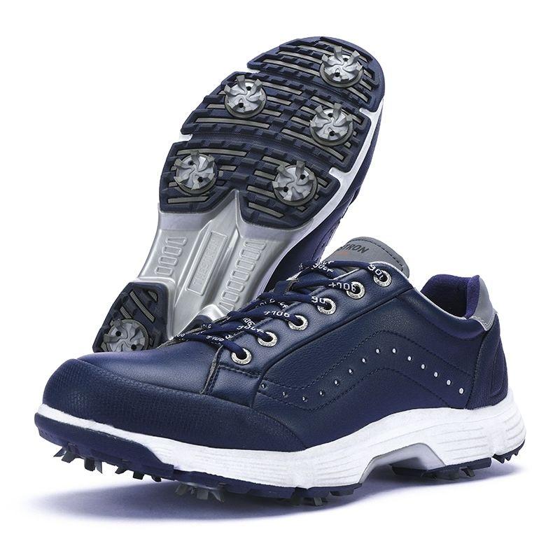 Product Introduction of Foreign Trade Low-Top Men's Golf Waterproof Sneakers Non-Slip plus Size with Studs Golf Sports Leisure Training Shoes Men's Xz25036 23