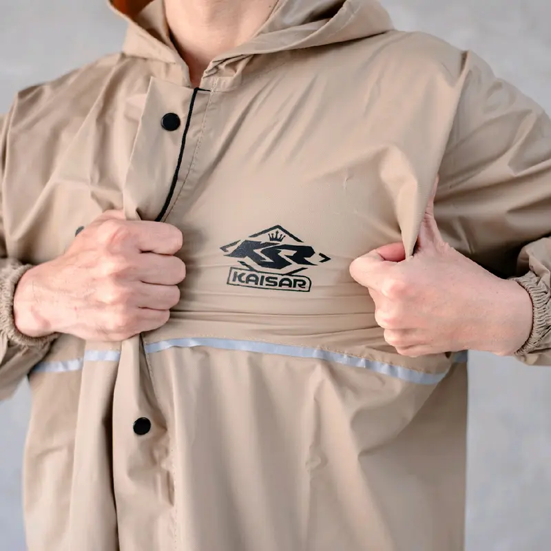 Jas Hujan Kaisar Full Press Sealing Pria Wanita Dewasa Terbaik Setelan Jaket Celana Anti Rembes 8