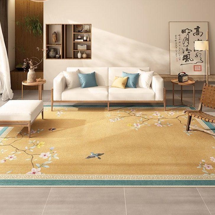 Thảm Xanh Lá Cây, Phong Cách Trung Quốc Mới, Thích Hợp Cho Phòng Khách, Bàn Sofa Và Bàn, Thảm Đầu Giường Phòng Ngủ Gia Đình, Chăn Học Tập, Thảm Treo Tường Diện Tích Lớn, Bộ Sưu Tập 1583 Người 6