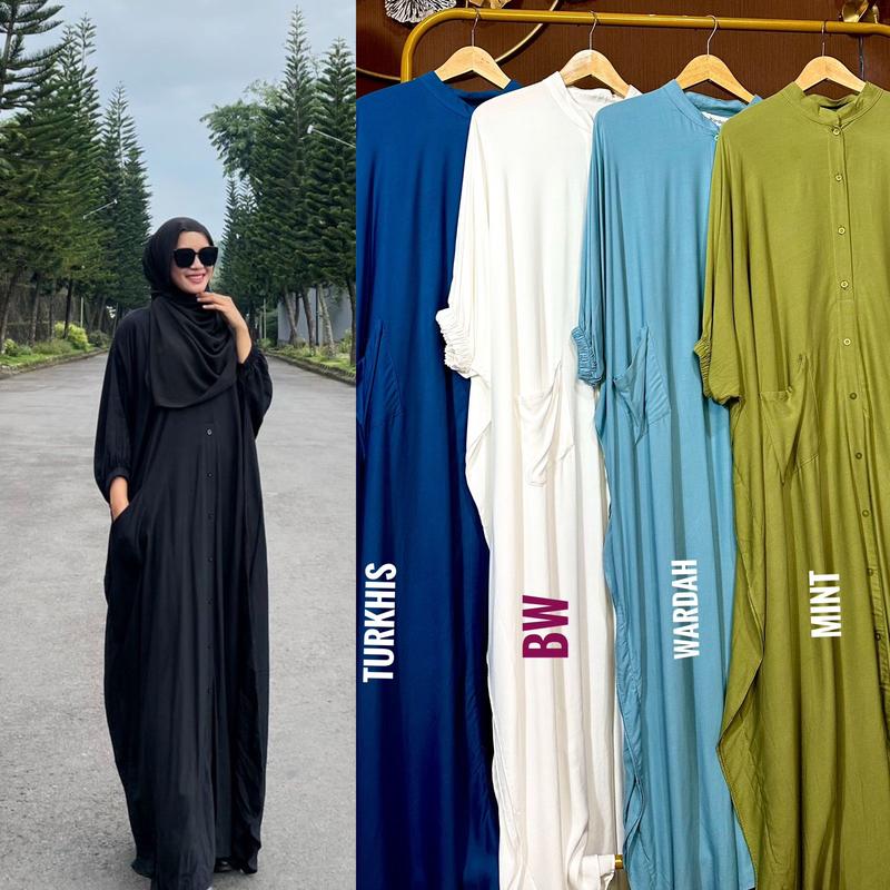 Queensha Kaftan Jumbo Fayolla Rayon Twill Muslim Wanita Longdress Nyaman Panjang Tebal Busui Friendly Wudlu Friendly Gaun Gamis Katun Tahan Lama Adem Dan Nyaman Dipakai Queensha Kaftan Jumbo Fayolla Rayon Twill Muslim Wanita Longdress Nyaman Panjang Tebal Busui Friendly Wudlu Friendly Gaun Gamis Katun Tahan Lama Adem Dan Nyaman Dipakai