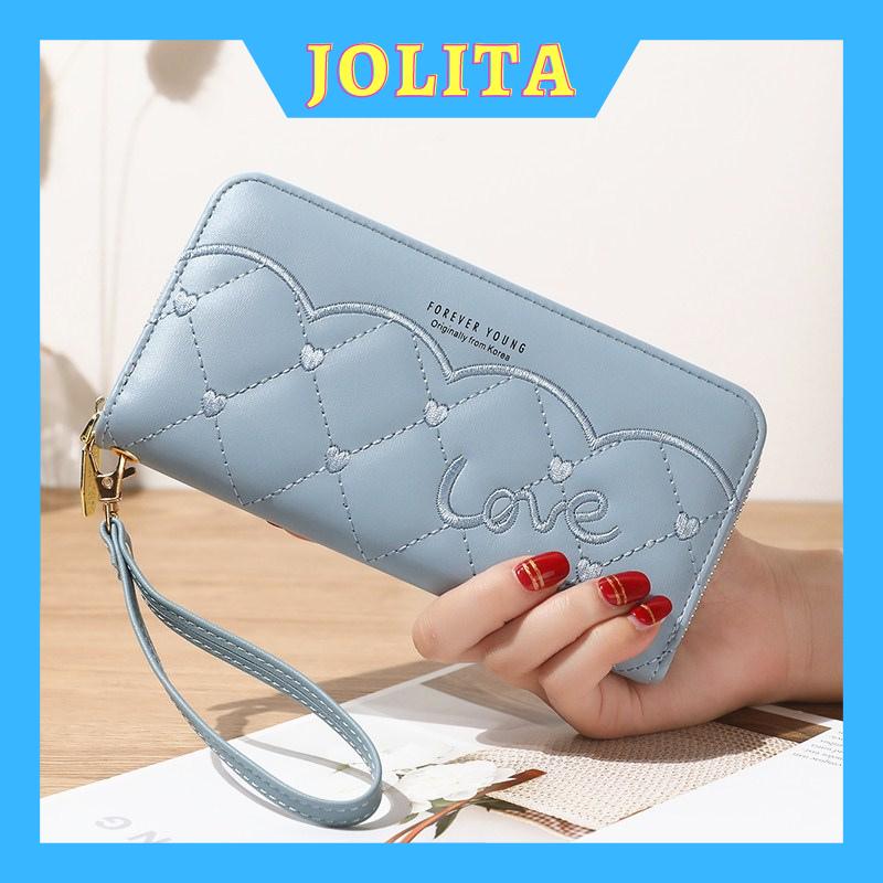 Ví nữ dài cầm tay cute dễ thương nhiều ngăn thời trang Hàn Quốc đẹp cao cấp đựng tiền giá rẻ JOLITA VDCT13