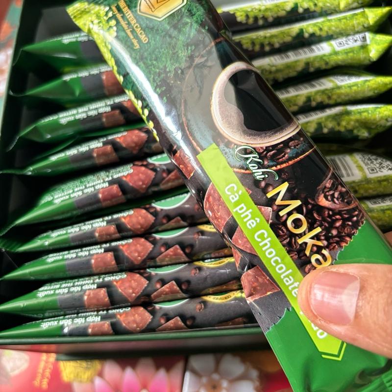 Combo 4 hộp cà phê moka màu xanh lá