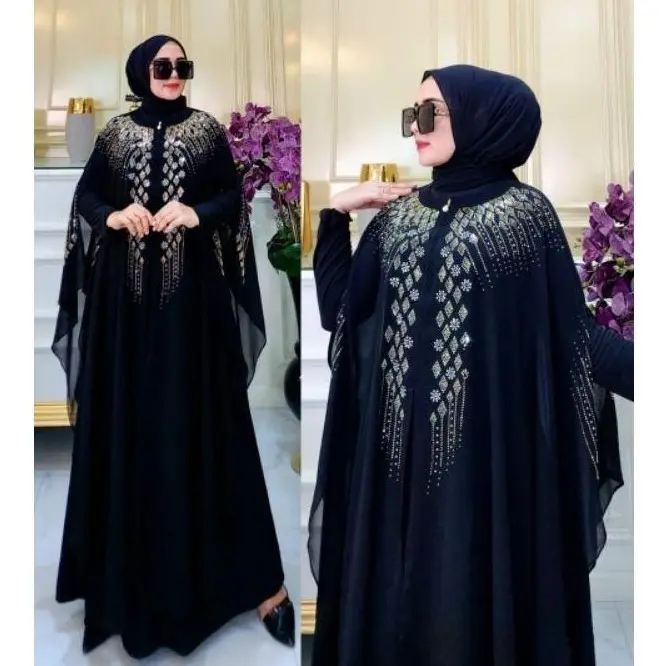 GAMIS ABAYA TURKEY KAFTAN FATIMAH BUSUI FRIENDLY MODE TERBARU PAYET MEWAH Muslim Panjang