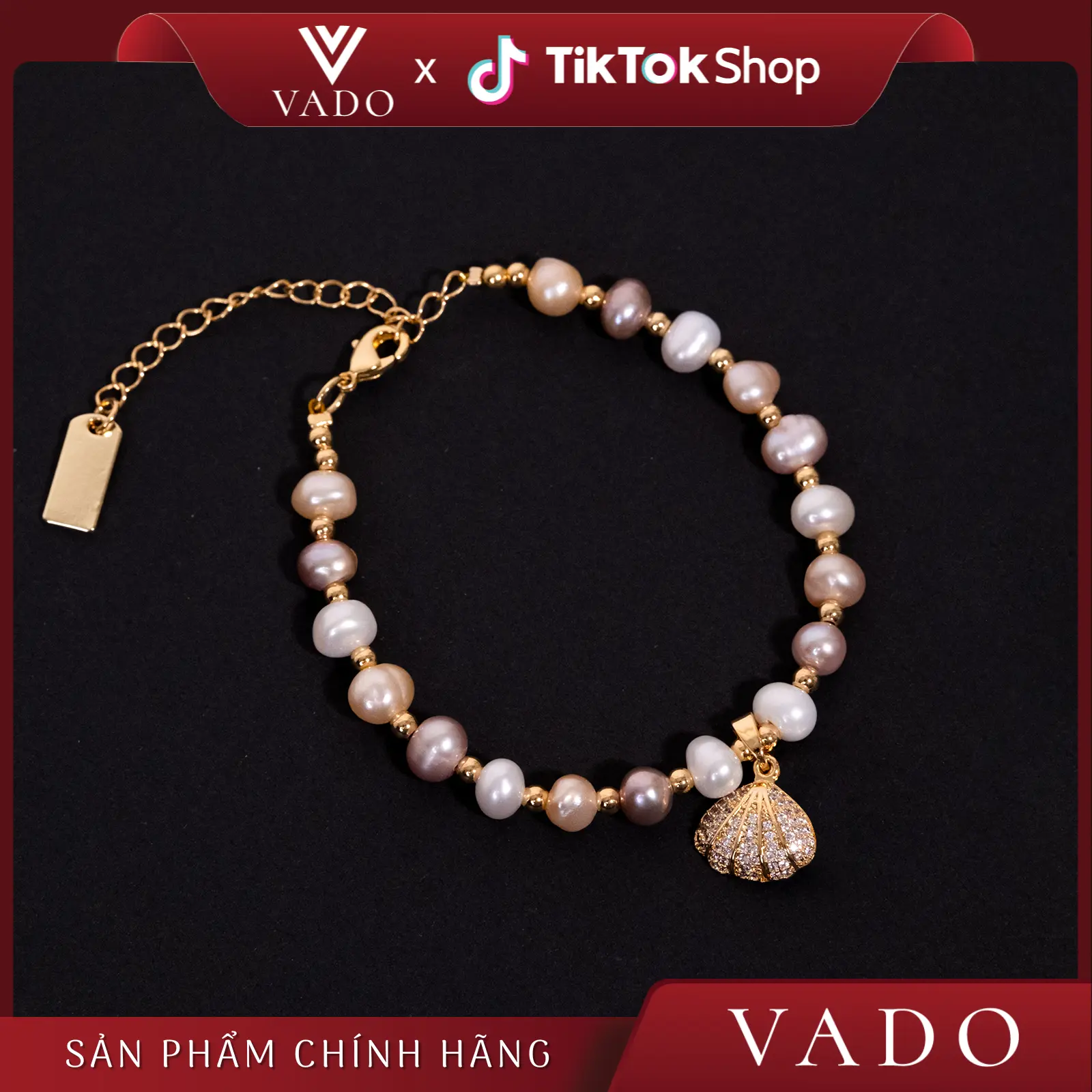 Vòng tay Ngọc Trai Charm Đa Sắc - Phụ kiện thời trang sang trọng và cá tính