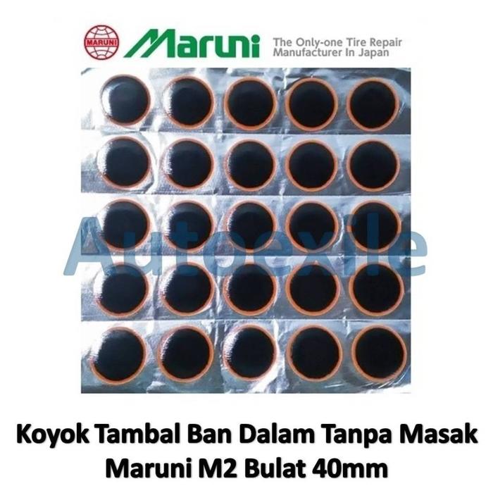 Gambar Koyok Tambal Tempel Ban Dalam Maruni M2 Bulat 40mm M-2 Tip Top Tube Tanpa Masak Made in Japan - Hitam Jingga dari Autoexile Kota Medan Tokopedia