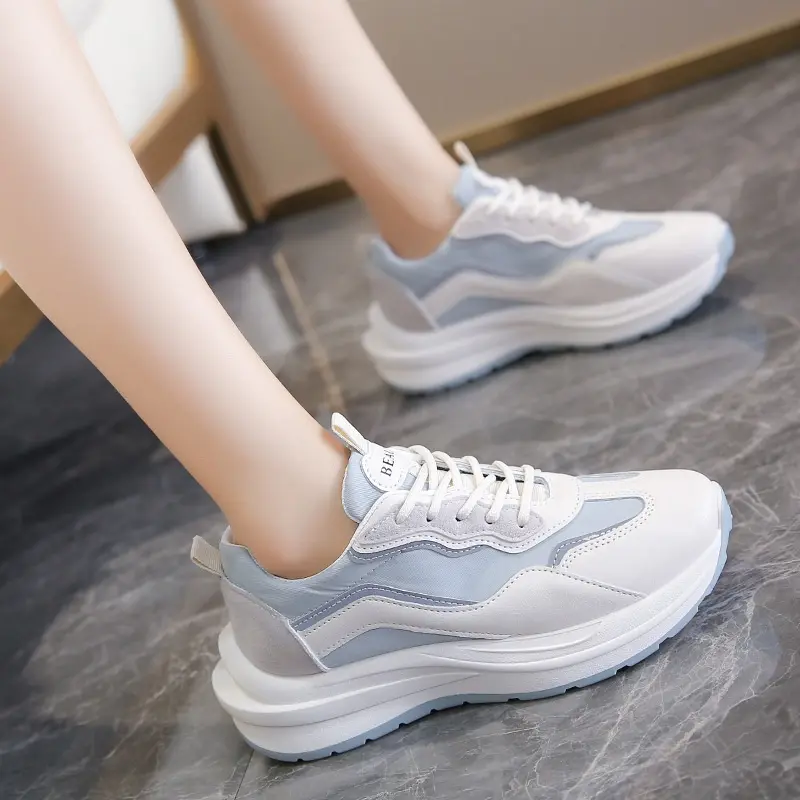 SEPATU SNEAKERS WANITA W015 SEPATUDOTCOM Sneaker Fashion Casual Shoes Cocok Segala Macam Acara Dan Olahraga Tersedia Dua Warna Biru Dan Cream 7