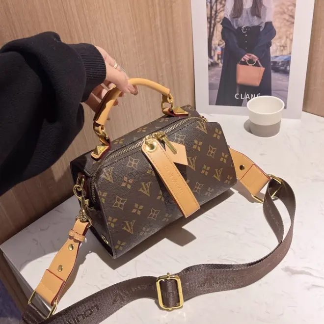 All-Matching Bag Women's 2024 Spring and Summer New High-Grade Presbyopic Boston Pillow Bag Handbag Shoulder Messenger Bag