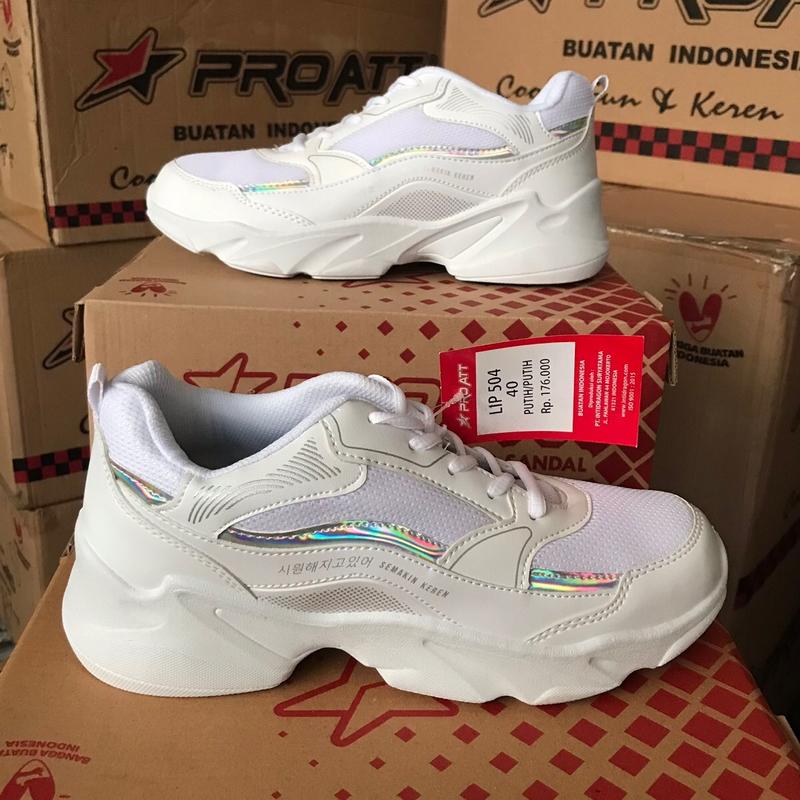 Sepatu Sneakers PRO ATT LIP 504 Putih Size 33 34 35 36 37 38 39 40 Sneaker Putih 2