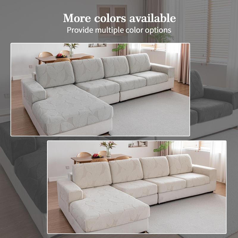 Leaf Pattern Sofa Cover, 1 Count Non-slip Sofa Seat Cover, Soft Comfortable Couch Protector for Home Living Room, Home Decor 8