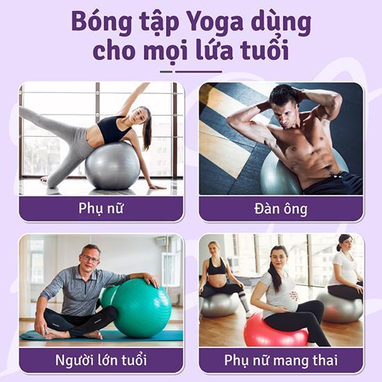 Product Introduction of (45CM)BG-[ KHÔNG KÈM BƠM ]Bóng Tập YOGA, Tập Gym Thể Hình Cao Cấp Dày 2mm Chống Nổ Cao Su 9